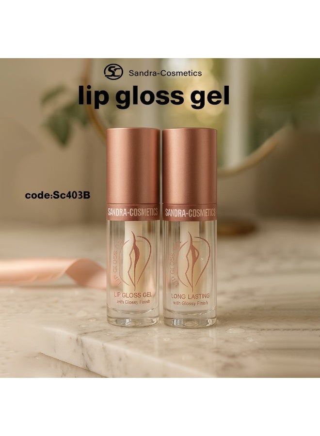 Sandra Hydrating Non-Sticky Lip Gloss by Sandra – Transparent High-Shine Lip Plumper for Natural Volume - Image 2